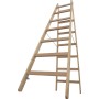 Sprossen-Doppelleiter (Holz) 2x7 Sprossen