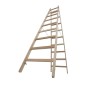 Sprossen-Doppelleiter (Holz) 2x9 Sprossen