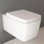 VitrA Metropole Wand-WC VitrAflush 2.0, ohne Spülrand mit WC-Sitz Slim Wrap