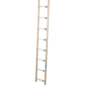 DachLeiter mit 8 Sprossen aus Alu und Holz DachLeiter mit 8 Sprossen aus Alu und Holz