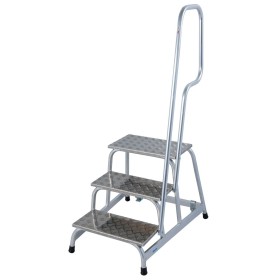STABILO Mobiler MontageTritt 3 Stufen mit Aufstiegsbügel
