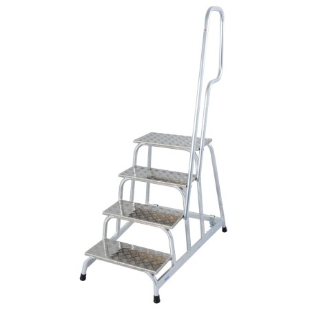 STABILO Mobiler MontageTritt 4 Stufen mit Aufstiegsbügel