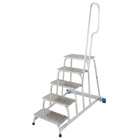 STABILO Mobiler MontageTritt 5 Stufen mit Aufstiegsbügel