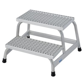STABILO MontageTritt mit Gitterroststufen 2 Stufen