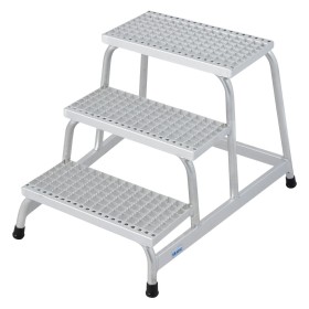 STABILO MontageTritt mit Gitterroststufen 3 Stufen