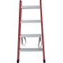 Kunststoff Stufen-DoppelLeiter, 2x4 Stufen