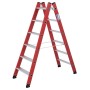 Kunststoff Stufen-DoppelLeiter, 2x6 Stufen