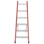 Kunststoff Stufen-DoppelLeiter, 2x6 Stufen