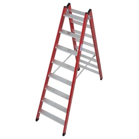 Kunststoff Stufen-DoppelLeiter, 2x8 Stufen Kunststoff Stufen-DoppelLeiter, 2x8 Stufen