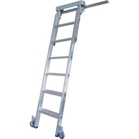 Stufen-RegalLeiter für T-Schienenanlage, 6 Stufen Stufen-RegalLeiter für T-Schienenanlage, 6 Stufen