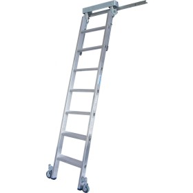 Stufen-RegalLeiter für T-Schienenanlage, 7 Stufen Stufen-RegalLeiter für T-Schienenanlage, 7 Stufen