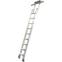 Stufen-RegalLeiter für T-Schienenanlage, 9 Stufen
