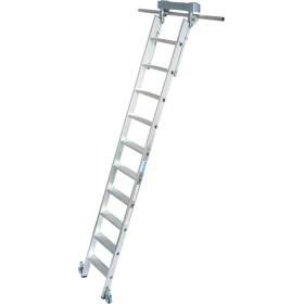 Stufen-RegalLeiter für T-Schienenanlage, 10 Stufen Stufen-RegalLeiter für T-Schienenanlage, 10 Stufen