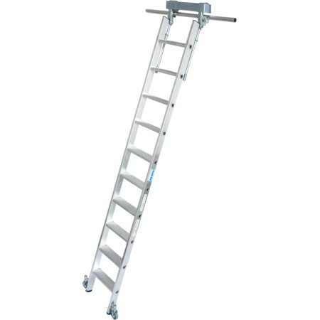 Stufen-RegalLeiter für T-Schienenanlage, 10 Stufen