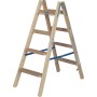 Holz Stufen/Sprossen Doppelleiter 2x4 Stufen