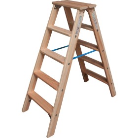 STABILO Stufen-DoppelLeiter Holz, 2x5 Stufen STABILO Stufen-DoppelLeiter Holz, 2x5 Stufen