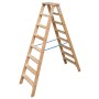 STABILO Stufen-DoppelLeiter Holz, 2x8 Stufen