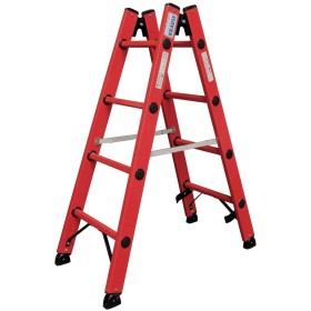 Vollkunststoff Sprossen-DoppelLeiter, 2x4 Sprossen Vollkunststoff Sprossen-DoppelLeiter, 2x4 Sprossen