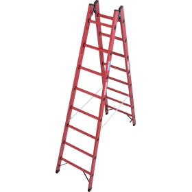 Vollkunststoff Sprossen-DoppelLeiter, 2x8 Sprossen Vollkunststoff Sprossen-DoppelLeiter, 2x8 Sprossen