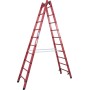 Vollkunststoff Sprossen-DoppelLeiter, 2x10 Sprossen