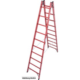 Vollkunststoff Sprossen-DoppelLeiter, 2x12 Sprossen Vollkunststoff Sprossen-DoppelLeiter, 2x12 Sprossen