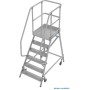 STABILO PodestLeiter fahrbar, einseitig begehbar, 6 Stufen inklusive Plattform