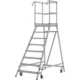 STABILO PodestLeiter fahrbar, einseitig begehbar, 8 Stufen inklusive Plattform