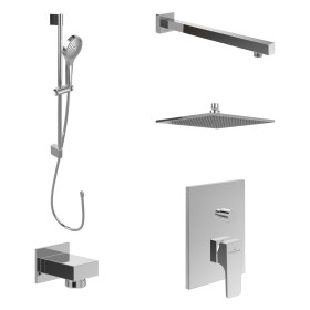 Villeroy & Boch Taro Duschsystem mit Brausestange, Kopfbrause und UP-Einhebel-Armatur Villeroy & Boch Taro Duschsystem mit Brausestange, Kopfbrause und UP-Einhebel-Armatur