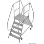 Stabilo Podestleiter fahrbar, beidseitig begehbar, 2 x 5 Stufen inklusive Plattform