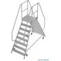 Stabilo Podestleiter fahrbar, beidseitig begehbar, 2 x 8 Stufen inklusive Plattform