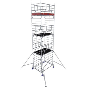 ProTec System XXL Fahrgerüst Breitaufbau Alu Standhöhe 6,30 m ProTec System XXL Fahrgerüst Breitaufbau Alu Standhöhe 6,30 m