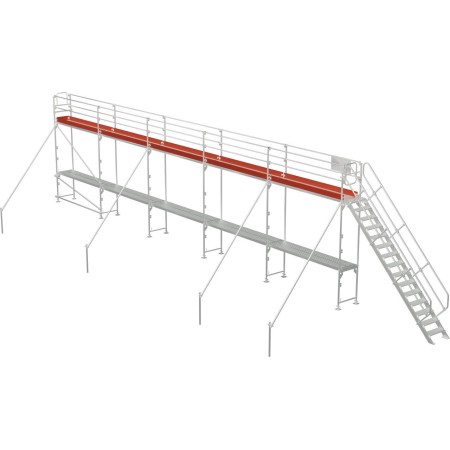 Eisfrei-Gerüst mit einer Länge von 15,00 m