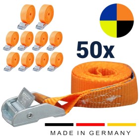 50x stk. Umreifungsgurt 25 mm mit Klemmschloss – 6 m – 400 daN in 5 Farben 50x stk. Umreifungsgurt 25 mm mit Klemmschloss – 6 m – 400 daN in 5 Farben