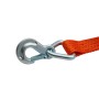 Zurrgurt 5000kg 2-teilig 50mm – 8 m mit Langarm-Druckratsche und Sicherungszurrhaken – 2500daN Orange