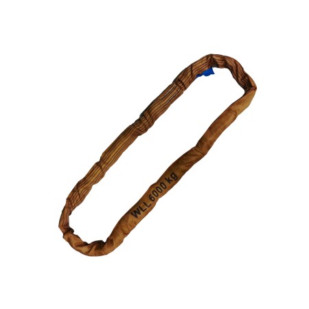 Rundschlingen Einfachmantel – 6000kg Tragkraft – braun – 1 bis 6 meter
