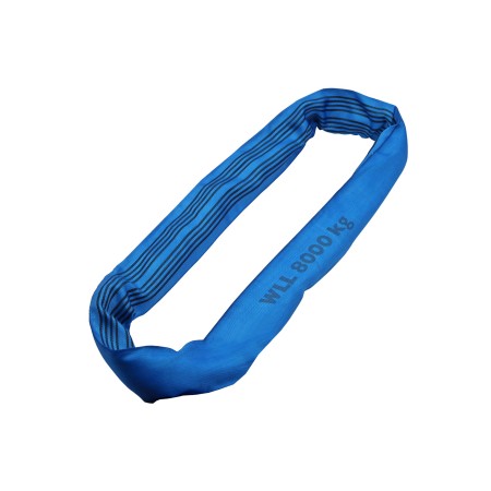 Rundschlingen Einfachmantel – 8000kg Tragkraft – blau – 1 bis 6 meter