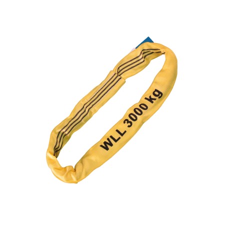 Rundschlingen Doppelmantel – 3000kg Tragkraft – gelb – 1 bis 6 meter