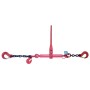 Zurrkette 10 mm – 1-teilig – LC 6300 daN – Güteklasse 8 – mit Ratschenlastspanner & Sicherungshaken