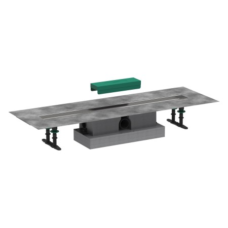 hansgrohe uBox universal Komplettset 80 cm, Standardinstallation für Duschrinnen Fertigsets