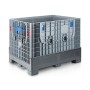 Klappbare Bigbox 120 x 100 x 97.5 cm 4 Füsse - 2x Beladeöffnung