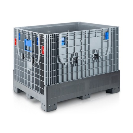 Klappbare Bigbox 120 x 100 x 97.5 cm 4 Füsse - 2x Beladeöffnung