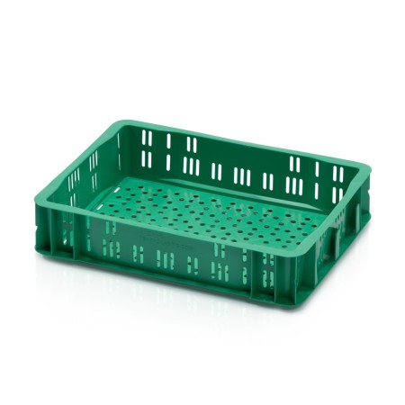 Obst- und Gemüsekiste Grün, Stapelbar