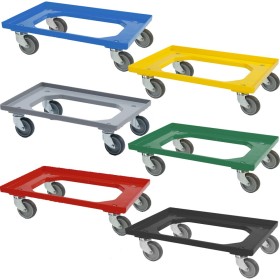 Transportroller 2 lenkbare + 2 feste Rollen 60 x 40 cm Transportroller 2 lenkbare + 2 feste Rollen 60 x 40 cm