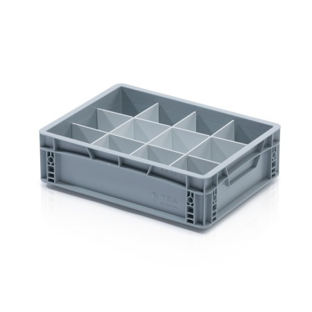 Trennwand für Eurobehälter - kurz - Weiss