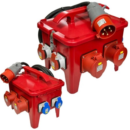 32A Stromverteiler Stapelbar, Baustromverteiler, Wandverteiler, CH (IP55)