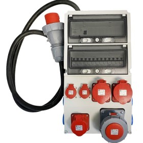 63A Stromverteiler, Baustromverteiler, Wandverteiler, CH (IP55) 63A Stromverteiler, Baustromverteiler, Wandverteiler, CH (IP55)