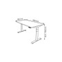 Sitz-Steh-Schreibtisch Move 4, elektrisch höhenverstellbar, 64-129cm (H), 160x80cm