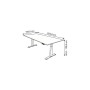 Sitz-Steh-Schreibtisch Move 4, elektrisch höhenverstellbar, 64-129cm (H), 225x100cm