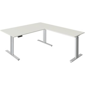 Sitz-Steh Eck-Schreibtisch Move 3, elektrisch höhenverstellbar, 72-120cm (H), 180x80cm