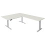 Sitz-Steh Eck-Schreibtisch Move 3, elektrisch höhenverstellbar, 72-120cm (H), 200x100cm